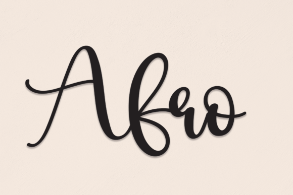 Afro: The Handwritten Font That Brings Authentic Charm to Your Designs