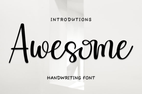 Awesome Font: A Romantic Script for Creative Projects