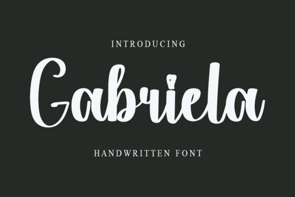 Gabriela: A Handwritten Font for Every Creative Need