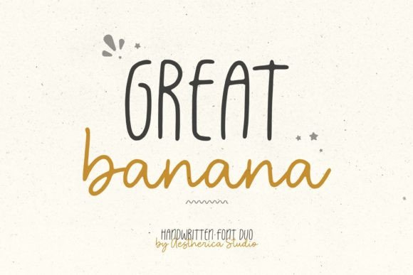 Great Banana: A Modern Handwritten Font Duo