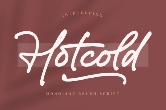 Hotcold: A Monoline Handwritten Font for Authentic Branding