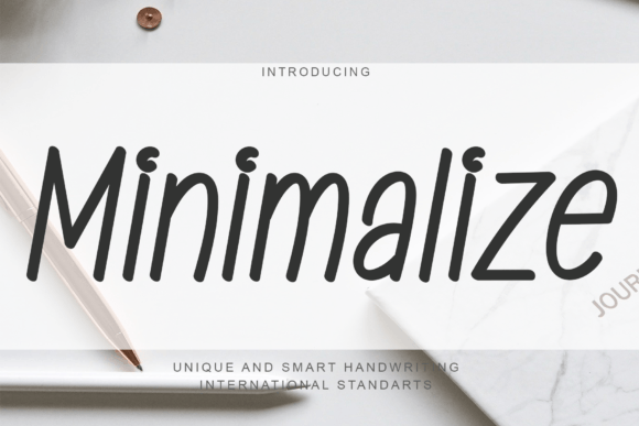 Minimalize: The Handwritten Script Font for Bold, Modern Branding