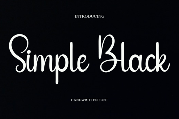 Simple Black: Your New Go-To Handwritten Font